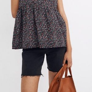 Madewell Black Roadtripper Biker Shorts 